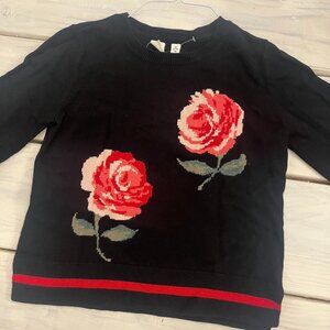 GAP Kids Black Rose Sweater – XXL (14–16) NWT Fall / Back to School
